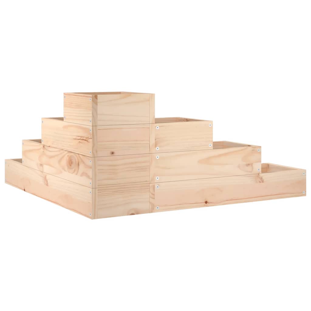 vidaXL Pflanzentreppe 4 Stufen 80,5x79x36 cm Massivholz Kiefer