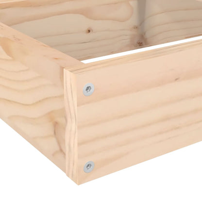 vidaXL Garten-Pflanzgefäß 4-stufig 106x104,5x36 cm Massivholz Kiefer