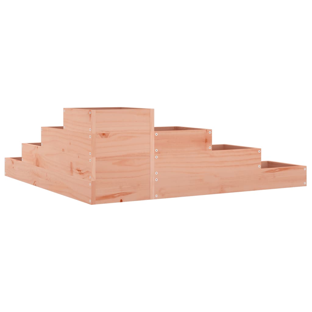 vidaXL Garten-Pflanzgefäß 4-stufig 106x104,5x36 cm Massivholz Douglasie