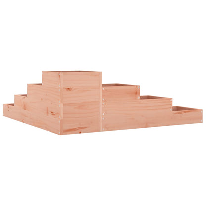 vidaXL Garten-Pflanzgefäß 4-stufig 106x104,5x36 cm Massivholz Douglasie