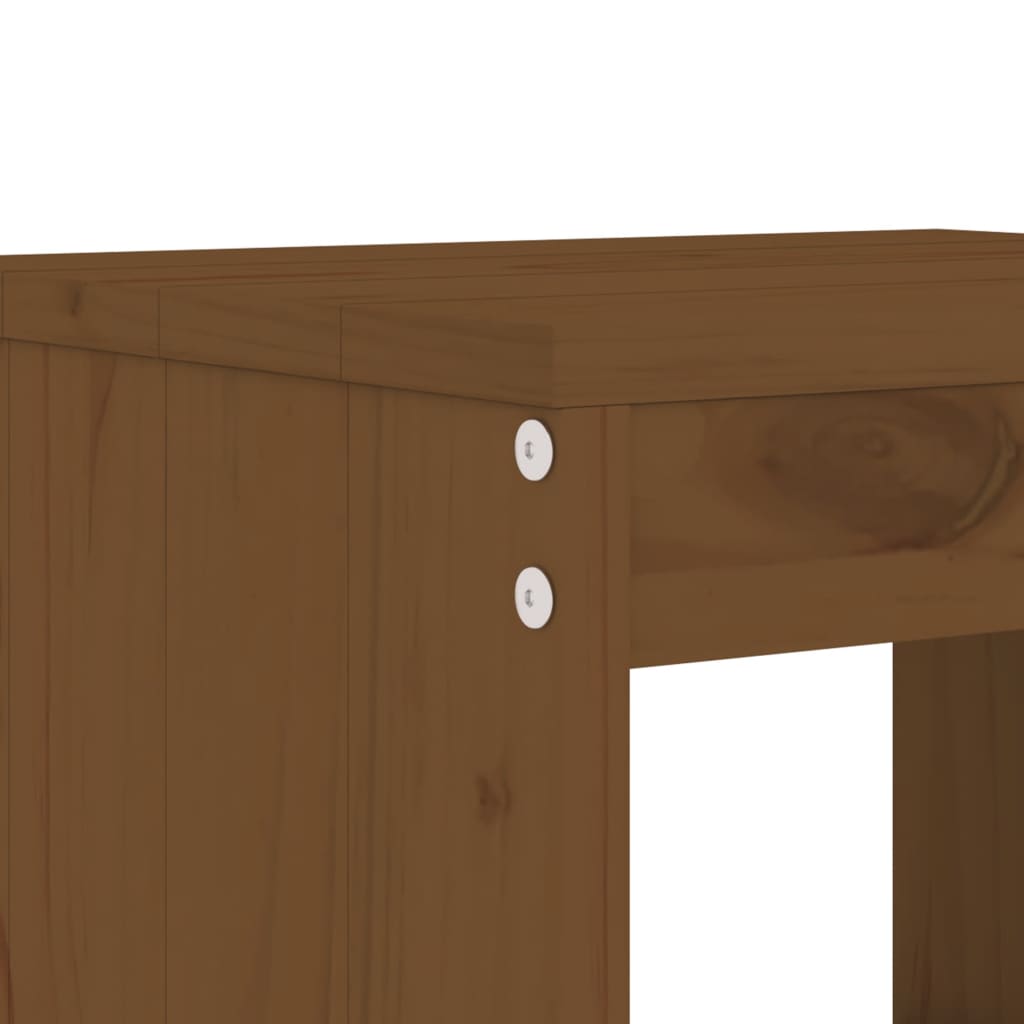 vidaXL Gartenhocker 2 Stk. Honigbraun 40x36x45 cm Massivholz Kiefer