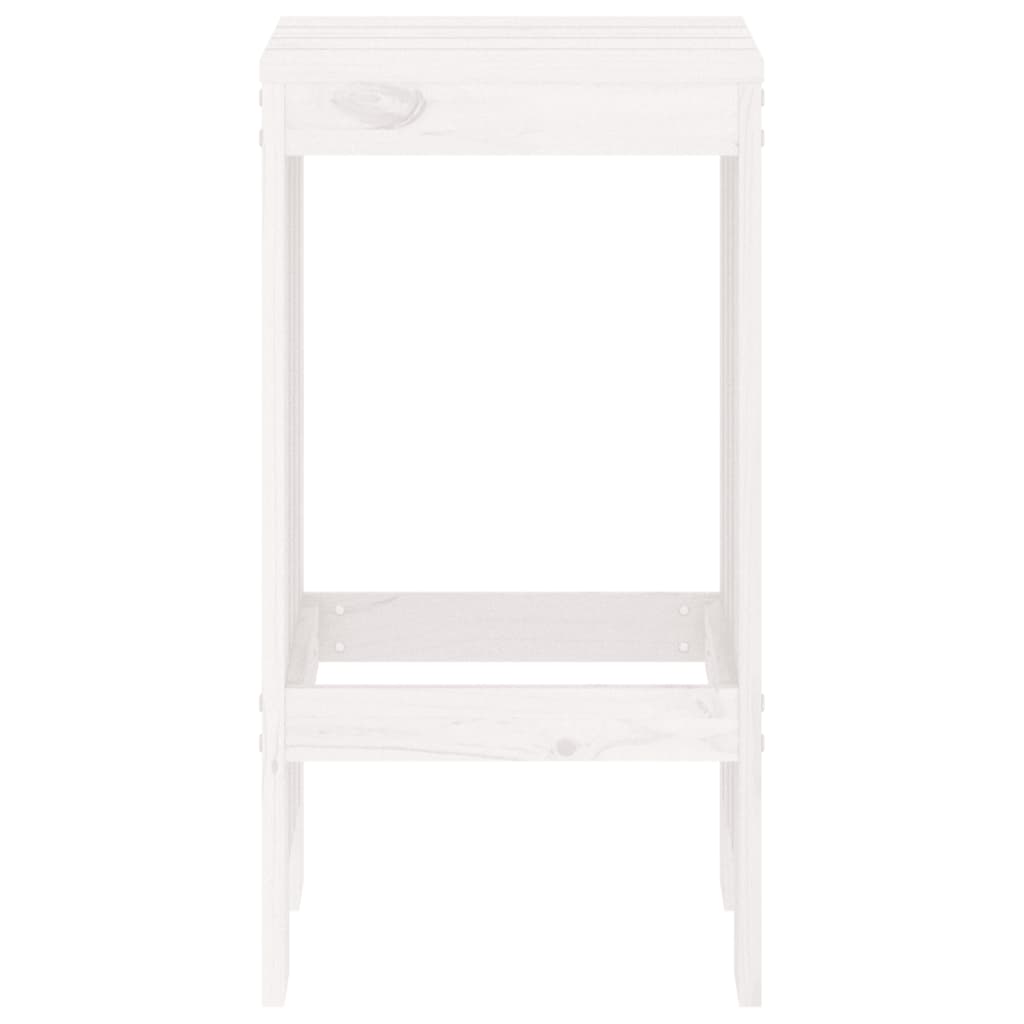 vidaXL Barhocker 2 Stk. Weiß 40x36x75 cm Massivholz Kiefer