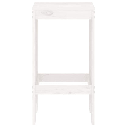 vidaXL Barhocker 2 Stk. Weiß 40x36x75 cm Massivholz Kiefer