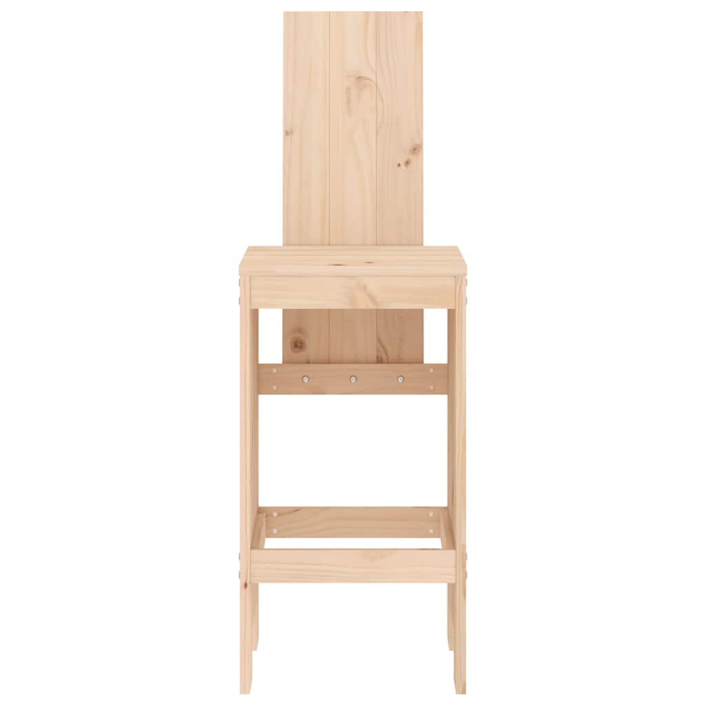 vidaXL Barhocker 2 Stk. 40x42x120 cm Massivholz Kiefer