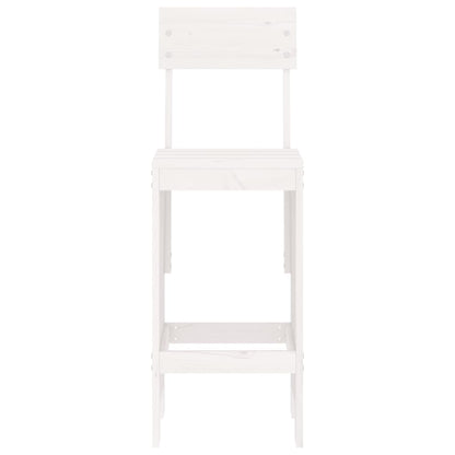 vidaXL Barhocker 2 Stk. Weiß 40x48,5x115,5 cm Massivholz Kiefer