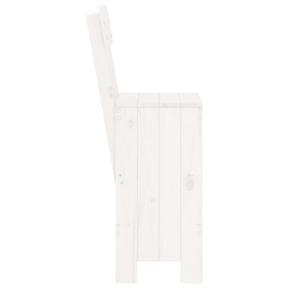 vidaXL Barhocker 2 Stk. Weiß 40x48,5x115,5 cm Massivholz Kiefer