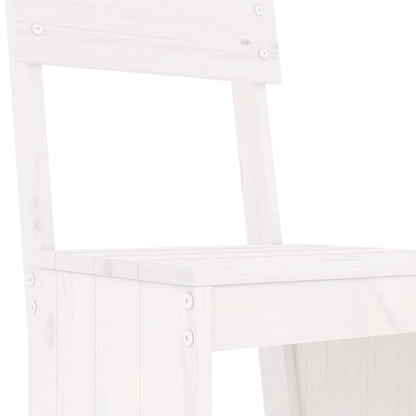 vidaXL Barhocker 2 Stk. Weiß 40x48,5x115,5 cm Massivholz Kiefer