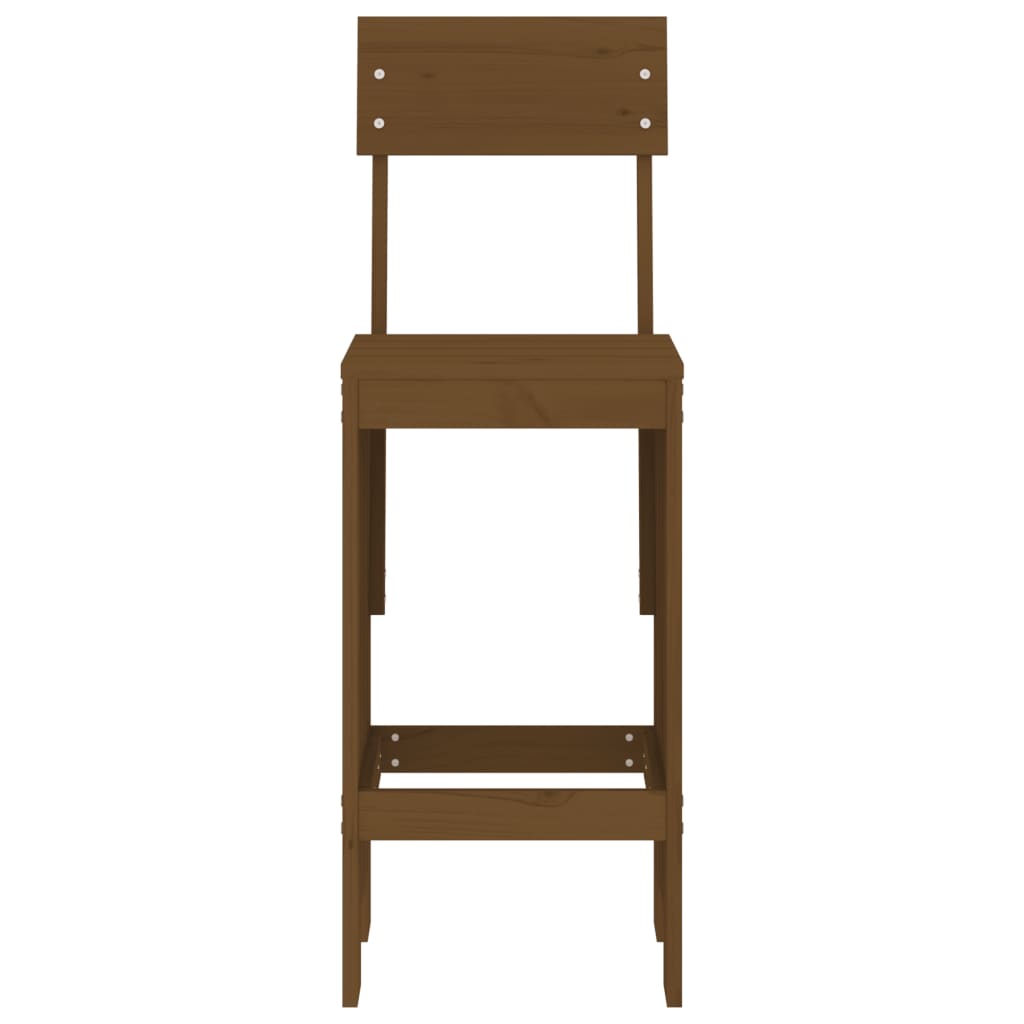 vidaXL Barhocker 2 Stk. Honigbraun 40x48,5x115,5 cm Massivholz Kiefer