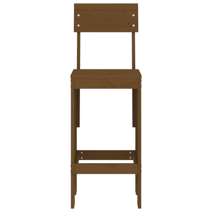 vidaXL Barhocker 2 Stk. Honigbraun 40x48,5x115,5 cm Massivholz Kiefer