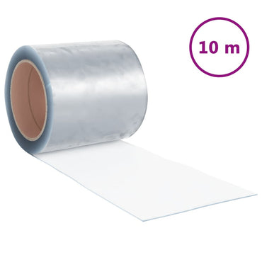 vidaXL Rideau de porte transparent 200x1,6 mm 10 m PVC