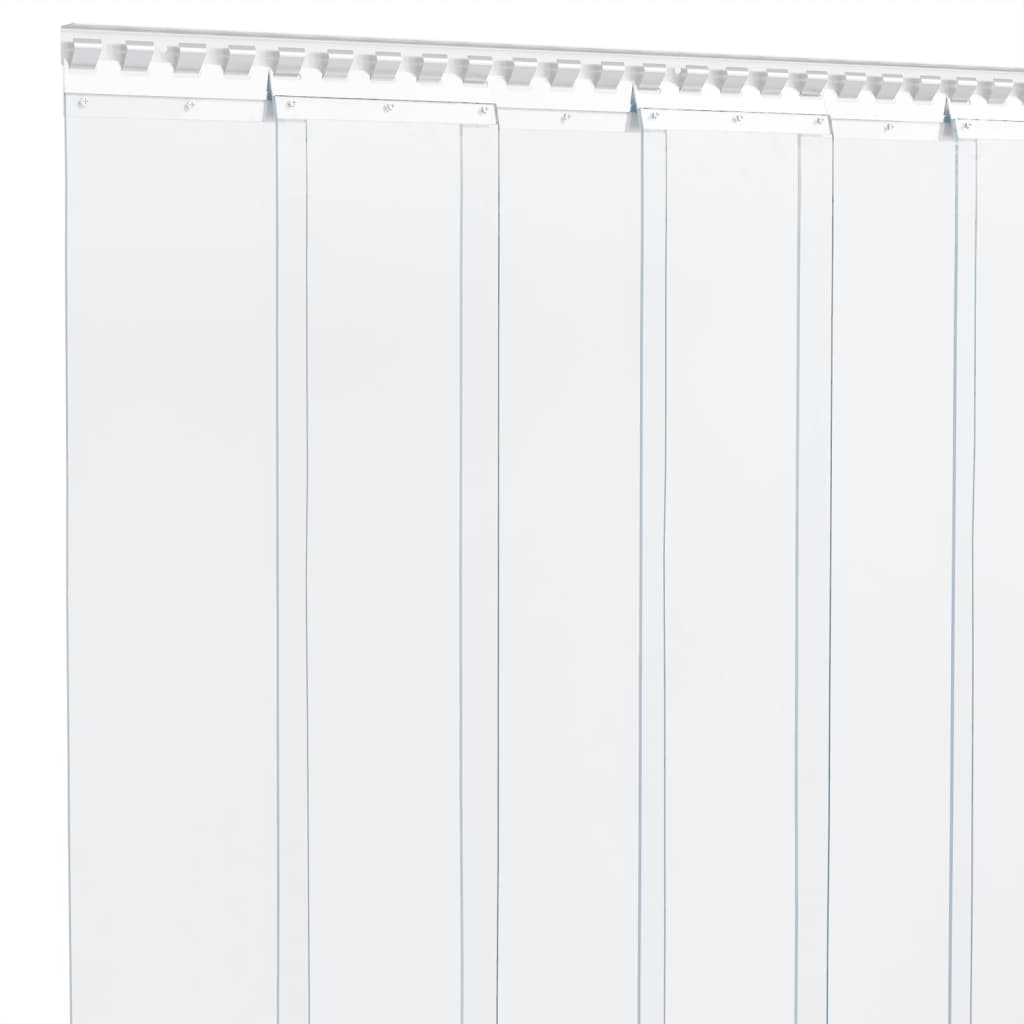 vidaXL Rideau de porte transparent 200x1,6 mm 50 m PVC