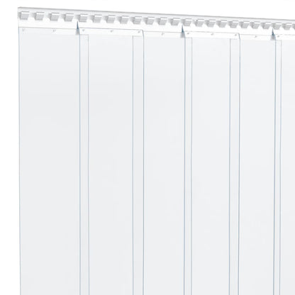 vidaXL Rideau de porte transparent 200x1,6 mm 50 m PVC