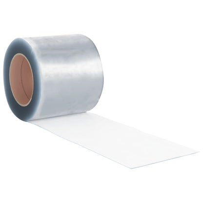 vidaXL Rideau de porte transparent 200x1,6 mm 50 m PVC