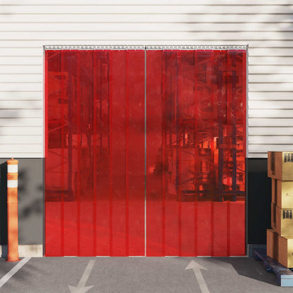 vidaXL Türvorhang Rot 200x1,6 mm 25 m PVC