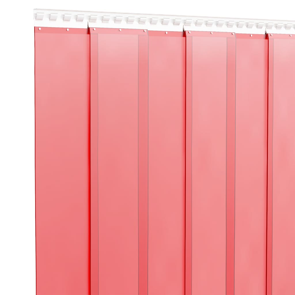 vidaXL Rideau de porte rouge 300x2,6 mm 10 m PVC