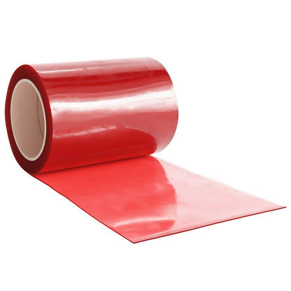 vidaXL Rideau de porte rouge 300x2,6 mm 10 m PVC