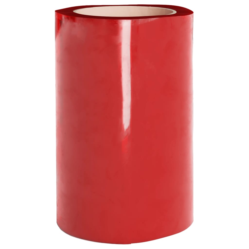 vidaXL Rideau de porte rouge 300x2,6 mm 10 m PVC