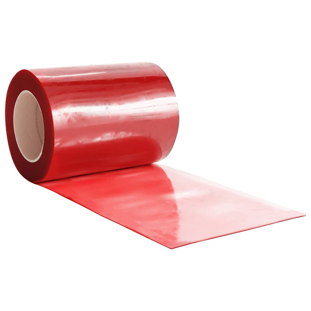 vidaXL Rideau à lanières Rouge 300x2,6 mm 25 m PVC