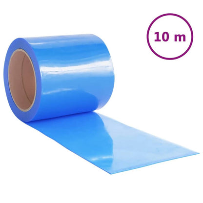 vidaXL Rideau de porte bleu 200x1,6 mm 10 m PVC