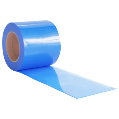 vidaXL Rideau de porte bleu 200x1,6 mm 10 m PVC