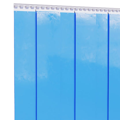 vidaXL Rideau de porte bleu 200x1,6 mm 50 m PVC