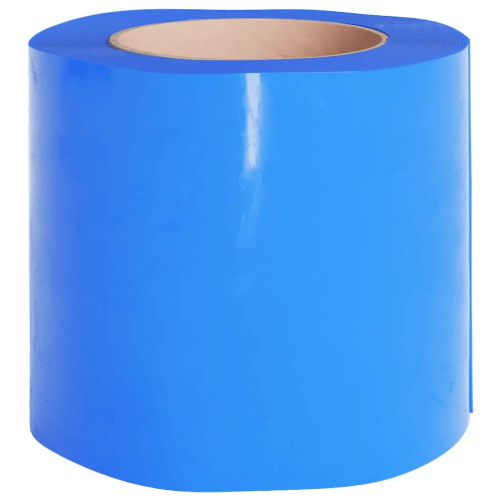 vidaXL Rideau de porte bleu 200x1,6 mm 50 m PVC