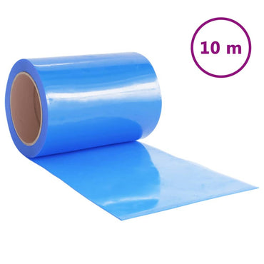 vidaXL Rideau de porte Bleu 300x2,6 mm 10 m PVC