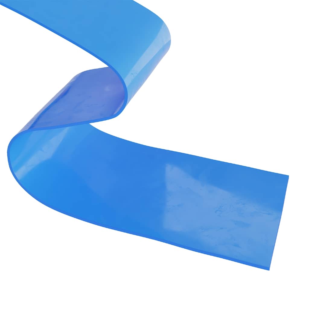 vidaXL Rideau de porte Bleu 300x2,6 mm 10 m PVC