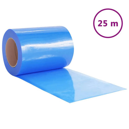 vidaXL Rideau de porte bleu 300x2,6 mm 25 m PVC