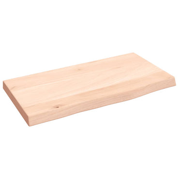 vidaXL Étagère murale 40x20x2 cm Chêne massif non traité