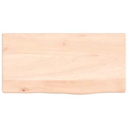 vidaXL Wandregal 40x20x2 cm Massivholz Eiche Unbehandelt
