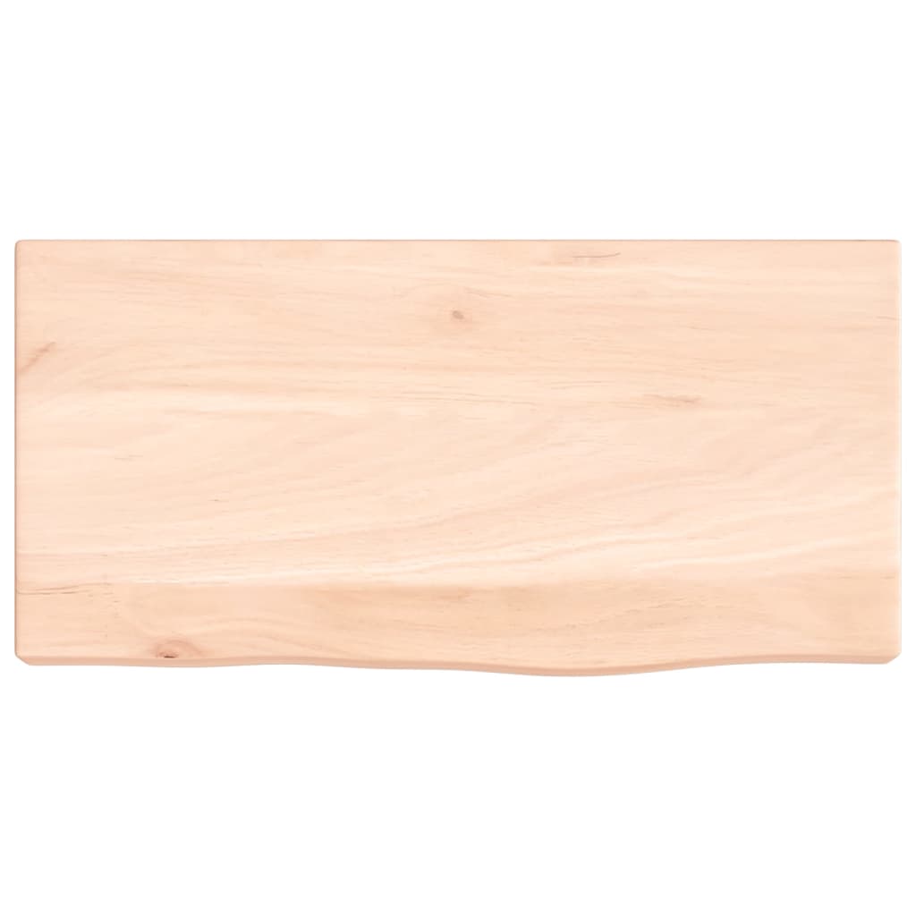 vidaXL Wandregal 40x20x4 cm Massivholz Eiche Unbehandelt