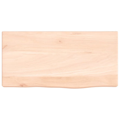 vidaXL Wandregal 40x20x4 cm Massivholz Eiche Unbehandelt