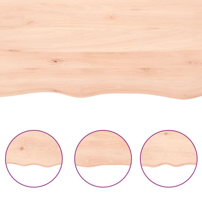 Wandregal 40x20x6 cm Massivholz Eiche Unbehandelt