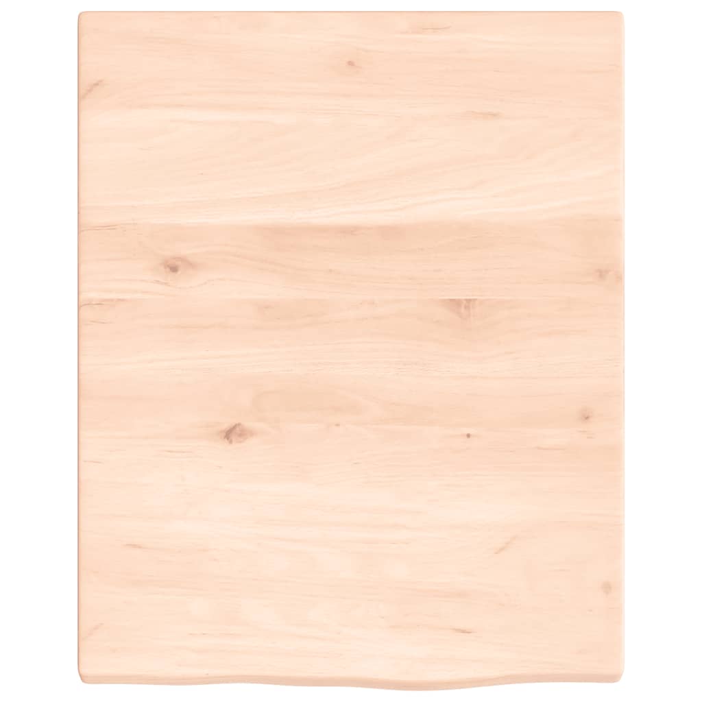 vidaXL Wandregal 40x50x2 cm Massivholz Eiche Unbehandelt