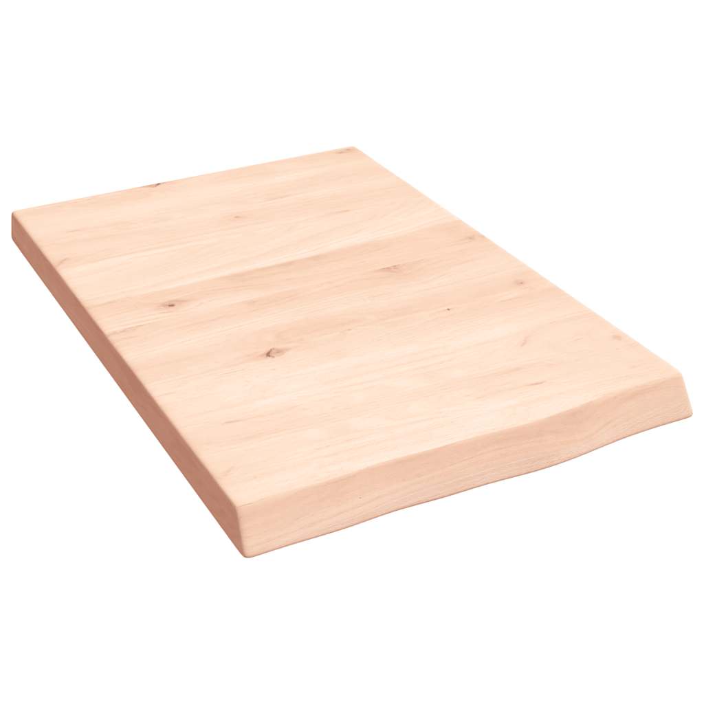 vidaXL Wandregal 40x60x(2-4) cm Massivholz Eiche Unbehandelt