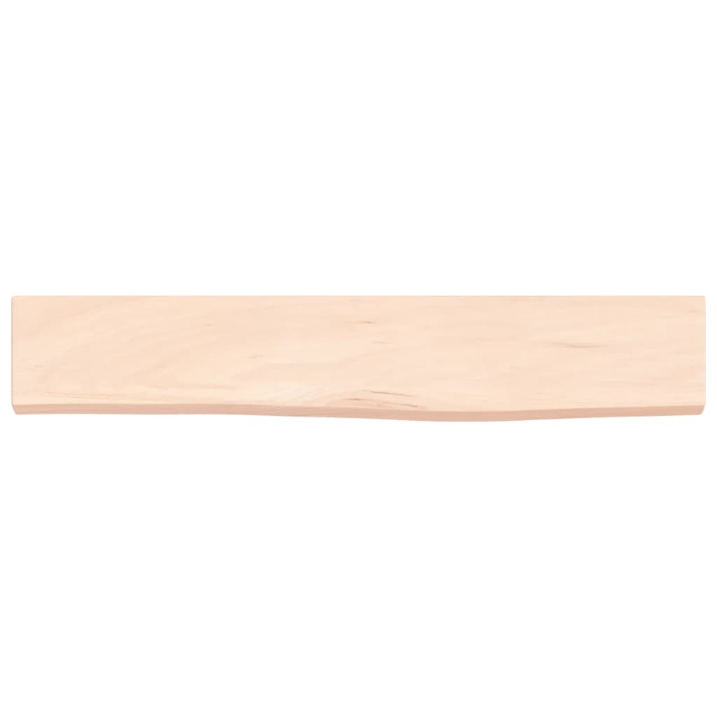 vidaXL Wandregal 60x10x2 cm Massivholz Eiche Unbehandelt