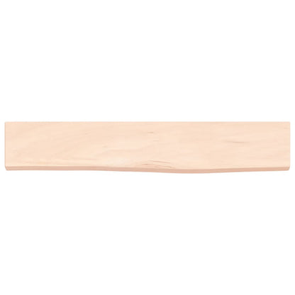 vidaXL Wandregal 60x10x2 cm Massivholz Eiche Unbehandelt