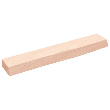 vidaXL Wandregal 60x10x4 cm Massivholz Eiche Unbehandelt