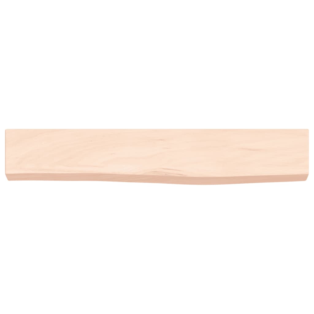vidaXL Wandregal 60x10x4 cm Massivholz Eiche Unbehandelt