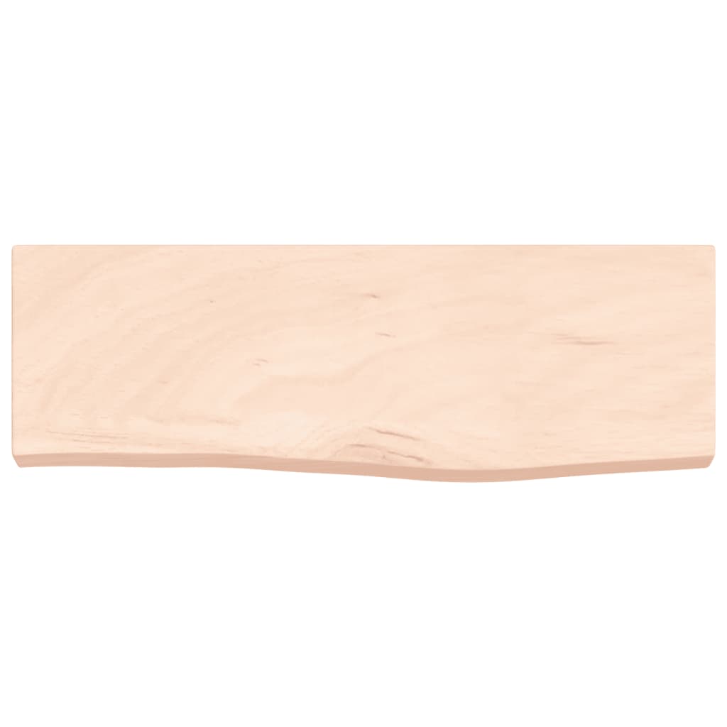 vidaXL Wandregal 60x20x4 cm Massivholz Eiche Unbehandelt