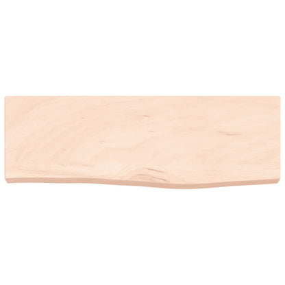 vidaXL Wandregal 60x20x4 cm Massivholz Eiche Unbehandelt