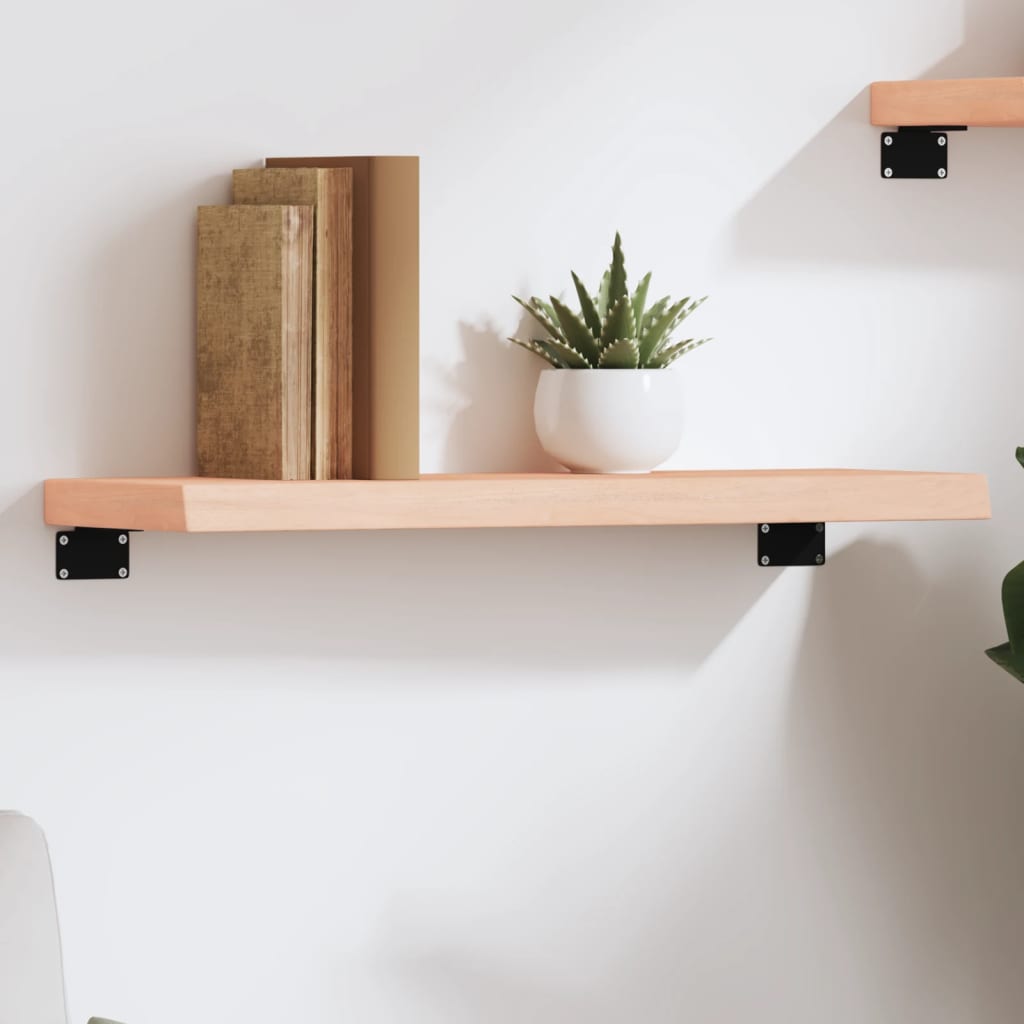 vidaXL Wandregal 60x20x4 cm Massivholz Eiche Unbehandelt