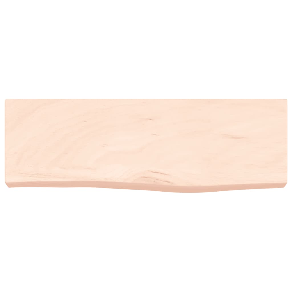 vidaXL Wandregal 60x20x6 cm Massivholz Eiche Unbehandelt