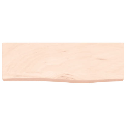 vidaXL Wandregal 60x20x6 cm Massivholz Eiche Unbehandelt