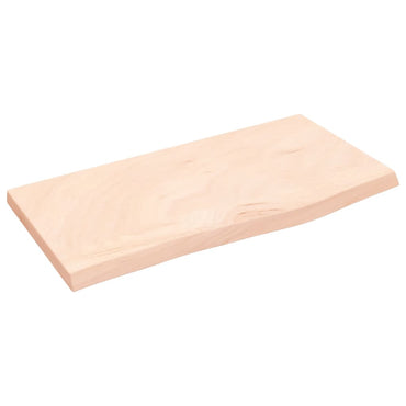 vidaXL Wandregal 60x30x2 cm Massivholz Eiche Unbehandelt