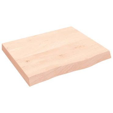 vidaXL Wandregal 60x50x(2-6) cm Massivholz Eiche Unbehandelt