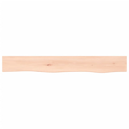 vidaXL Wandregal 80x10x4 cm Massivholz Eiche Unbehandelt