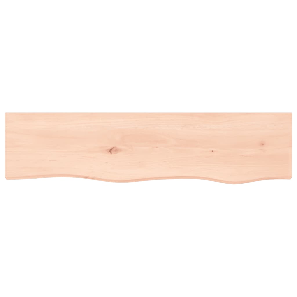 vidaXL Wandregal 80x20x4 cm Massivholz Eiche Unbehandelt