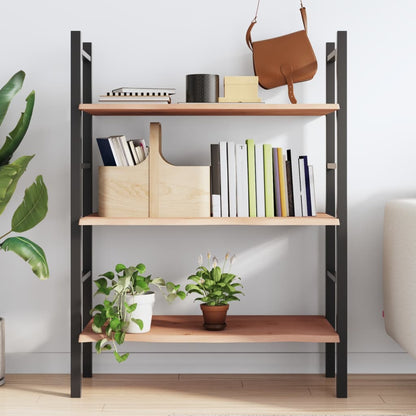 vidaXL Wandregal 80x40x2 cm Massivholz Eiche Unbehandelt